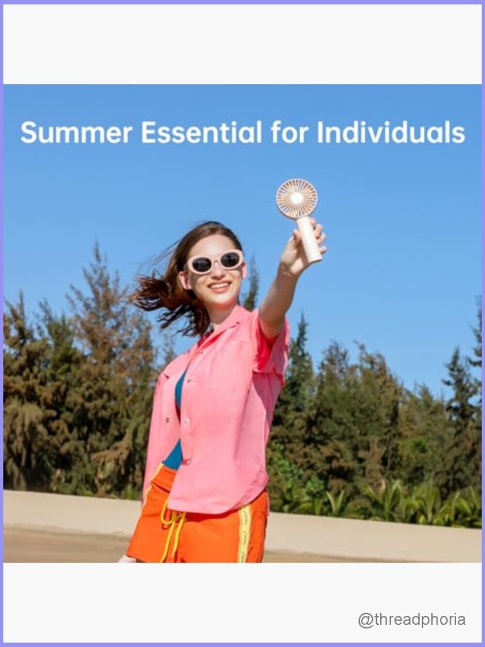 Handheld Portable Mini Fan, 4500mAh Battery, 3 Speeds, USB Rechargeable, Travel - Picture 6 of 6
